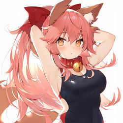 This is a pixiv picture whose title is 競泳水着キャット.