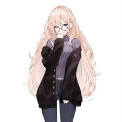 This is a pixiv picture whose title is メガネ.