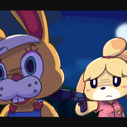 This is a pixiv picture whose title is 害獣駆除.