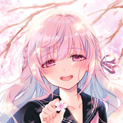 This is a pixiv picture whose title is 🌸.