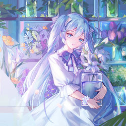 This is a pixiv picture whose title is 花房.