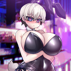 This is a pixiv picture whose title is 宇崎ちゃんバニースーツ.