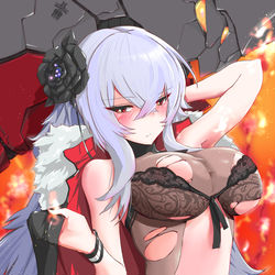 This is a pixiv picture whose title is グラーフ・ツェッペリン　　アズールレーン.