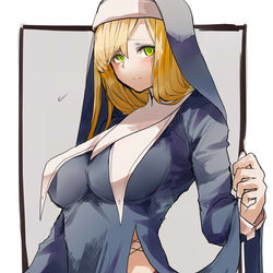 This is a pixiv picture whose title is 銃×シスター.