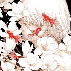 This is a pixiv picture whose title is 花姿.