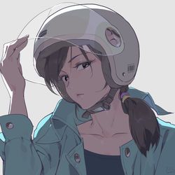 This is a pixiv picture whose title is 安全帽.