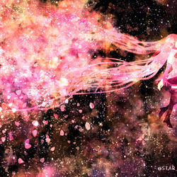 This is a pixiv picture whose title is 春に歌う.