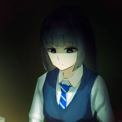 This is a pixiv picture whose title is 逃避.