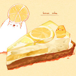 This is a pixiv picture whose title is レモンケーキ.