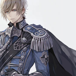 This is a pixiv picture whose title is 青の騎士.