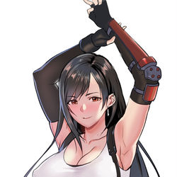 This is a pixiv picture whose title is FF7リメイクティファ.