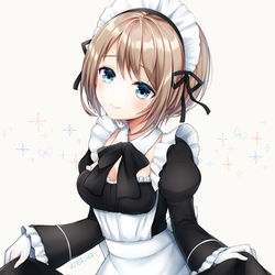 This is a pixiv picture whose title is メイド服まりあちゃん.