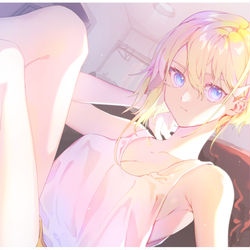This is a pixiv picture whose title is 白昼夢.