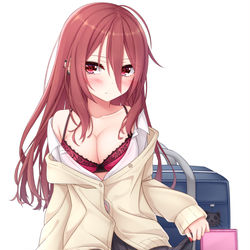 This is a pixiv picture whose title is 赤ＪＫ.