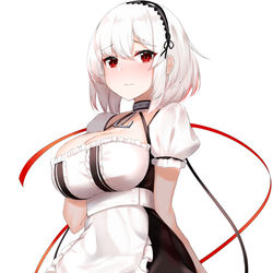 This is a pixiv picture whose title is 駄メイドしりあすちゃん！.