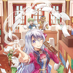 This is a pixiv picture whose title is 悪役令嬢になんかなりません。私は『普通』の公爵令嬢です!３.