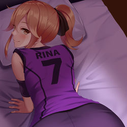 This is a pixiv picture whose title is 紫バレー部シリーズ１.