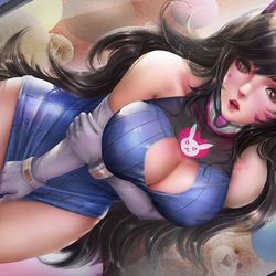 This is a pixiv picture whose title is Dva.