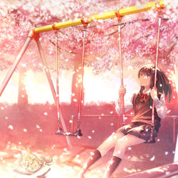 This is a pixiv picture whose title is あの日の桜.