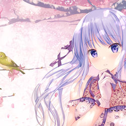 This is a pixiv picture whose title is せんせい、桜の木の下で待ってます.