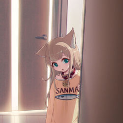 This is a pixiv picture whose title is お家に帰ったらきなこがお出迎えしてくれた🐈.