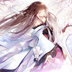 This is a pixiv picture whose title is 神使の梦.
