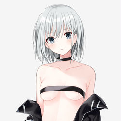 This is a pixiv picture whose title is 下着パーカーちゃん.