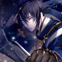 This is a pixiv picture whose title is 刹那.