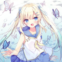 This is a pixiv picture whose title is 💙china blue💙.