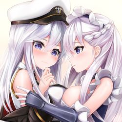 This is a pixiv picture whose title is エンタープライズ×ベルファスト.