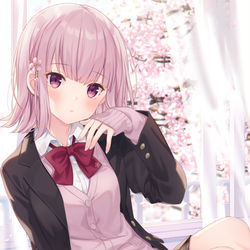 This is a pixiv picture whose title is 桜色.