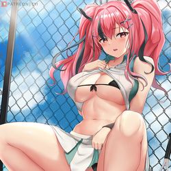 This is a pixiv picture whose title is 熱い.