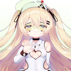 This is a pixiv picture whose title is 「ん～？このわっかが気になる～？」.