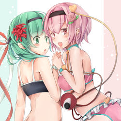 This is a pixiv picture whose title is さとえーき水着.