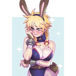 This is a pixiv picture whose title is Cloud BunnyGirl.