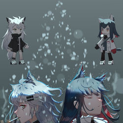 This is a pixiv picture whose title is 双狼.