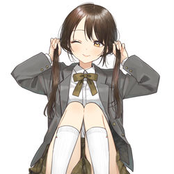 This is a pixiv picture whose title is 最強ツインテール.