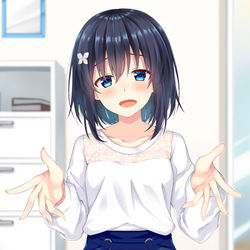 This is a pixiv picture whose title is 「......たまには甘えてくれてもいいんですよ？」.
