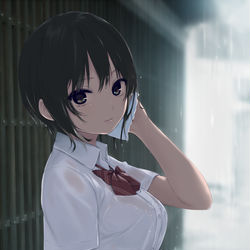 This is a pixiv picture whose title is あまやどり.