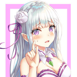 This is a pixiv picture whose title is エミリア.