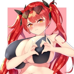 This is a pixiv picture whose title is おっぱいハートホノルル.