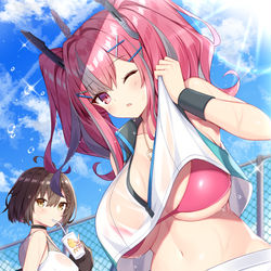 This is a pixiv picture whose title is あっつ～い！.