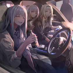 This is a pixiv picture whose title is nightlife.