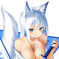 This is a pixiv picture whose title is うちの狐.