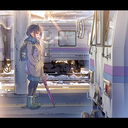 This is a pixiv picture whose title is 「わたしのノスタルジア」.