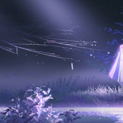 This is a pixiv picture whose title is 如水的月光.