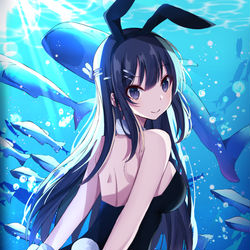 This is a pixiv picture whose title is 麻衣先輩.