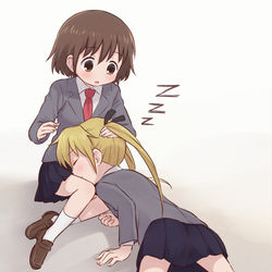 This is a pixiv picture whose title is 寝ちゃった.