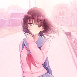 This is a pixiv picture whose title is 春風.