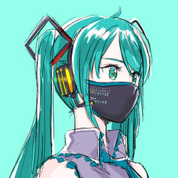 This is a pixiv picture whose title is Let's wear a mask♪.